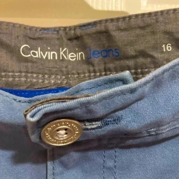 New! Calvin Klein Jeans Men’s Shorts Blue Size 16 NWOT - Picture 3 of 5
